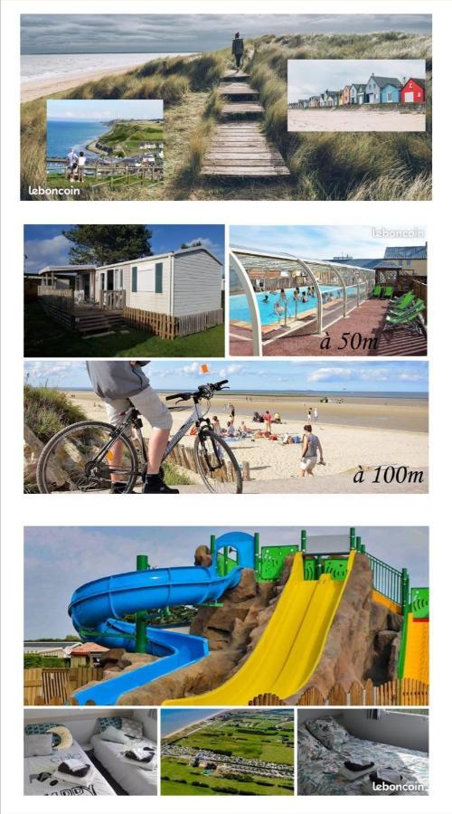 Mobile-Home 100M Plage Utah Mme Surget Sainte-Marie-du-Mont  Exteriér fotografie